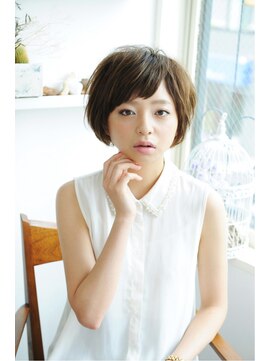 ヘアアンドメイク エジェリ(hair&make egerie) 空気感たっぷりの扱いやすい質感ショート インナーカラー 恵比寿