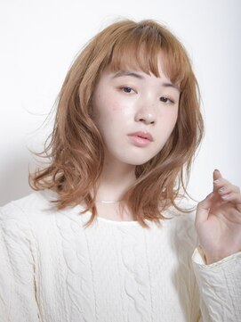 メゾンドイギー(MAISON de IGGY) 上品フォルムなミディ × アッシュブラウン＃大人かわいい＃前髪