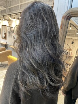 ヘアーワークス ヘルム 渋谷店(HAIR WORKS HELM) [HELM渋谷］ふんわりカールヘルシースタイルショコラアッシュ80