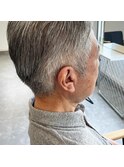 サイドパートオールバックスリークショート
