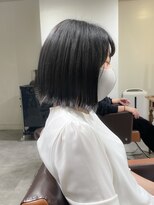 ネイヴィル オモテサンドウ(navile omotesando) ☆ブリーチなしグレージュ外ハネボブ☆