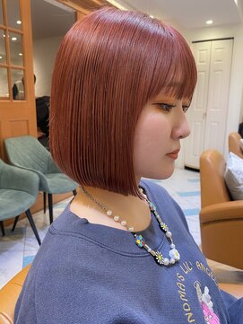 ロンド パルティール 大宮(Lond partir) 【神田安優奈】アプリコットカラーのミニボブ