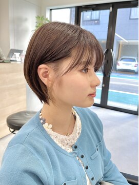 グラフ 蔵前(GRAFF) イヤリングカラー_インナーカラー_ショートボブ【GRAFF蔵前】