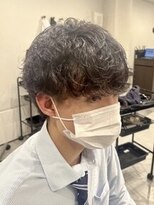 ルルディ バイ アフロディーテ銀座(luludi by APHRODITE) サーフカール/ブルーブラック/フェザーパーマ/銀座