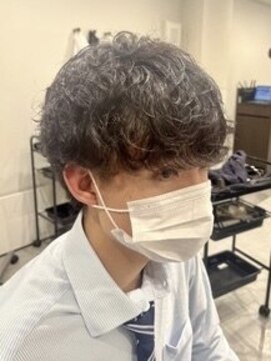 ルルディ バイ アフロディーテ銀座(luludi by APHRODITE) サーフカール/ブルーブラック/フェザーパーマ/銀座