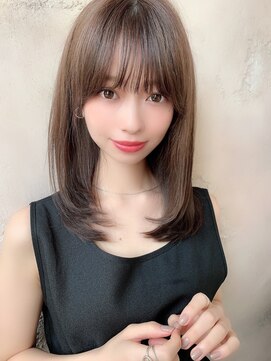 ロンド アンブル 四条烏丸(Lond ambre) 【Lond ambre】伊藤ガク チョコレートカラー/大人ガーリー/前髪