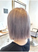切りっぱなしボブ×ラベンダーグレージュ【町田/jr町田/町田駅】
