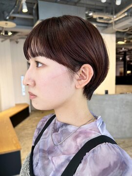 アイティーバイアルバム 下北沢店(IT by ALBUM) ミニマルショート_斜めバンググレージュカラー_ba461211