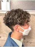 波巻きパーマツイストスパイラルパーママッシュメンズパーマ