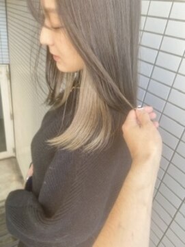似合わせ/白髪ぼかし/インナーカラーに特化した髪質改善サロン 元住吉 武蔵小杉 イヤリングカラー、インナーカラー、グレージュアッシュベージュ
