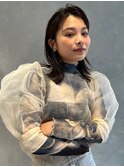 三軒茶屋_レディース_セミロング_外ハネ＿カジュアル_ウェット