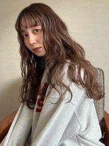 トナリ(tonari) ベージュブラウン　ニュアンスパーマ　前髪パーマ【鹿児島中央】