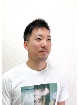 黄ぐまくん美容室 メンズ ベリーショート