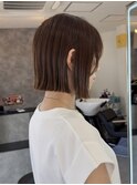 タッセルボブ×ミルクティーブラウン