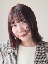 シスタ(SISTA)&nbsp;切りっぱなしボブ似合わせフェイスレイヤーピンクヘアー自由が丘