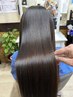 【大人気メニュー】　質感調整ストレート+カット+ケアトリートメント！