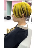 シャルティア(SHALLTIA)&nbsp;イエローアウターカラー【山口市美容室】【山口市ハイトーン】
