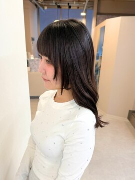 エトレ(etore) 顔まわりレイヤーカット/ダークブラウン/艶髪