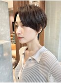 ハンサムショート前髪なしショートショートヘア30代40代50代
