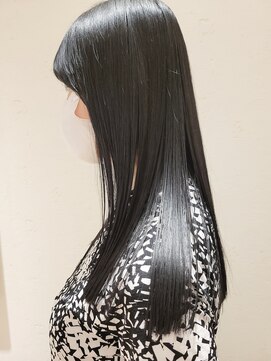 松本平太郎美容室 国立店 ロングストレート×酸性ストレートパーマ×ヘアマニキュア