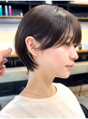 20代.30代美髪イメチェン似合わせカットフルバング斜めバング