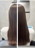 美髪矯正だから叶えられる低ダメージな艶ストレート