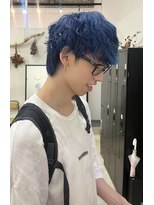 リンダ(LINDA)&nbsp;ブルー/ダブルカラー/メンズカット[札幌美容室LINDA]