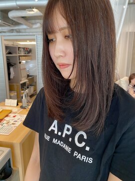 エッジ(EDGE) 重さを残した顔周りレイヤー/ハッシュカット