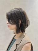 抜け感×清潔感の好印象大人ボブ カットルフレ4step
