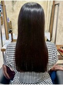 ダークカラーナチュラル艶ロング