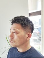 ラズリーヘアー(LAZLY HAIR) ビジネスアップバンク爽やかショート黒髪刈り上げスタイル