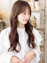 カバーヘア イヴ 戸頭店(COVER HAIR EVE)&nbsp;流し前髪こなれふんわりパーマエアリーロングa戸頭20代30代40代!