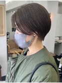 20代30代前髪なしショートハンサムショート丸みショートレイヤー