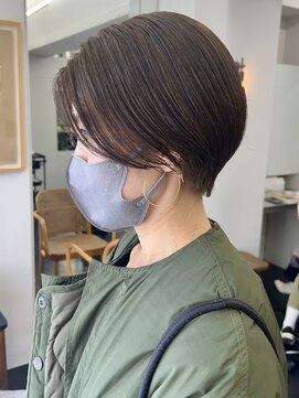 シベルバレー 横浜(sibell) 20代30代前髪なしショートハンサムショート丸みショートレイヤー