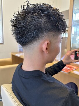 サラ ビューティ サイト 春日(SARA Beauty sight) 【松尾が作る】【メンズ】【フェード】フリンジカット