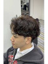 アフューズバイストゥー(Vfuse by StueW)&nbsp;波巻きシャドウパーマ×ブラウン