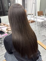 サロンドミルク 新百合ヶ丘店(salon de MiLK)&nbsp;★スモーキーブラウンウォームベージュ顔周りカット透明感カラー
