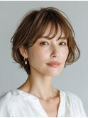 クラゲヘアー/小顔/ココアベージュ/オリーブグレー/川西