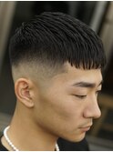 ミドルフェードフレンチクロップ