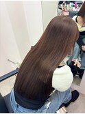 マロンブラウン/暖色ブラウン/髪質改善トリートメント