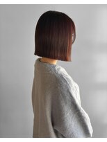 ヘアーメイク ラグズ(Hair Make Luxtz) ぱっつんボブ/ピンクブラウン