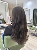 柔らかカーキグレージュロング