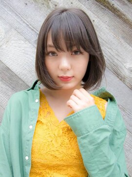 ルティア(Lutia) ワンカールボブ シースルーバング アッシュカラー