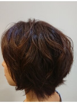 ブーフーウー(BOO-FOO-WOO) 【30代】無造作グラデ×ポイントパーマ