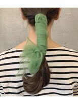 アティック ヘアーデザインアンドリラクゼーション(attic hair design&relaxation) スカーフアレンジ