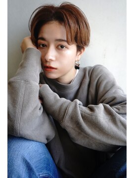 ラフィスヘアー ノア 上新庄店(La fith hair noa) 【La fith】 センターパート×ショートマッシュ