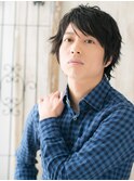 ≪mod's men≫くせ毛カットで無造作ミニウルフ束感ショートJ