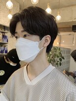 バイフィフス 原宿/表参道(by fifth)&nbsp;◇センターパート 韓国ヘア ニュアンスパーマ トランクスヘア
