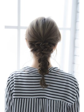 ミエル ヘア 新宿(miel hair) 〈mielhair新宿〉編み込みアレンジ ヘアセット