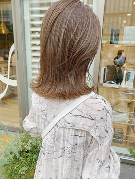 ネオリーブ アンド 渋谷店(Neolive &) 【韓国/ヘルシースタイル】ナチュラルハイライト×ぷつっとボブ